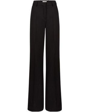 Nina Ricci Straight Wool Trousers - Black