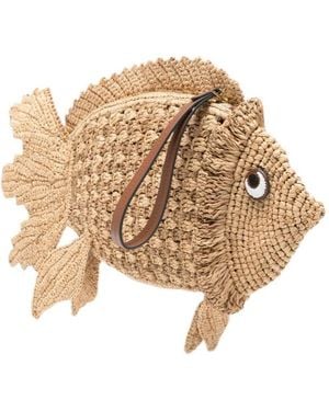 Anya Hindmarch Fish-Shaped Clutch - Natural