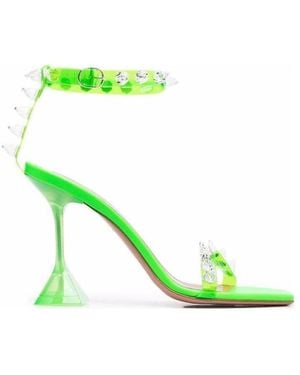 AMINA MUADDI Rivet High-Heeled Sandals - Green