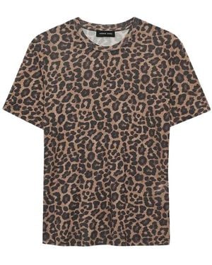 Anine Bing Printed T-Shirt - Gray