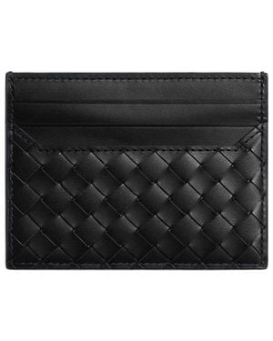 Bottega Veneta Intrecciato Piccolo Card Case - Black