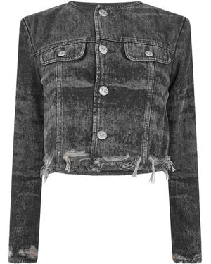 DIESEL Short Denim Jacket - Black