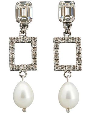 Roger Vivier Buckle A Pair Of Pearl Earrings - White