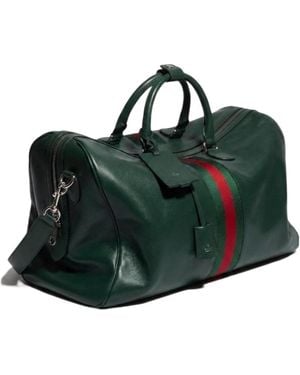 Gucci Web Trademark Medium Duffle Bag - Green