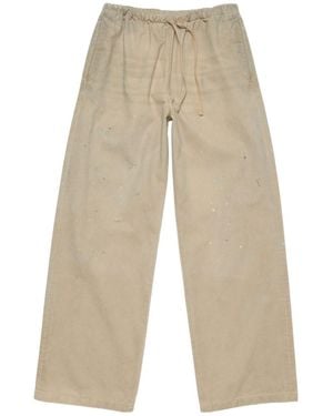 Acne Studios Drawstring Casual Trousers - Natural