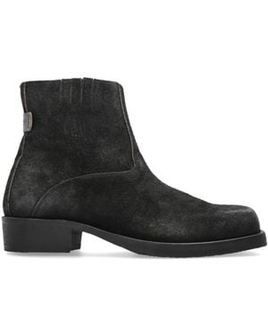 AllSaints Square-Toe Ankle Boots - Black