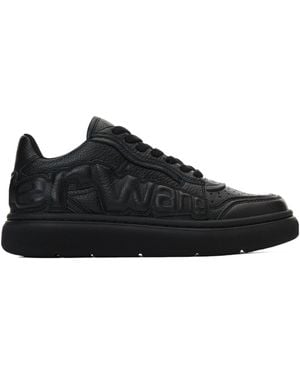 Alexander Wang Puff Logo Lace-Up Trainers - Black