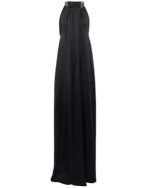 Stella McCartney Embroidered Halterneck Gown - Black