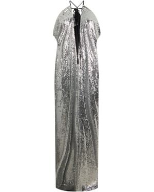 Philosophy Di Lorenzo Serafini Halterneck Sequined Maxi Dress - Grey