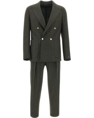 Briglia 1949 Bolgheri Double-Breasted Suit - Black