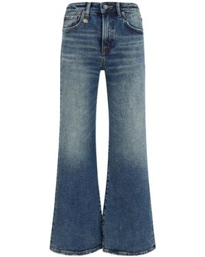 R13 Joan Kick Flare Jeans - Blue