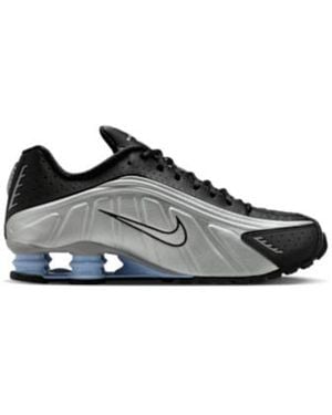 Nike Shox R4 Lace-Up Sneakers - Black