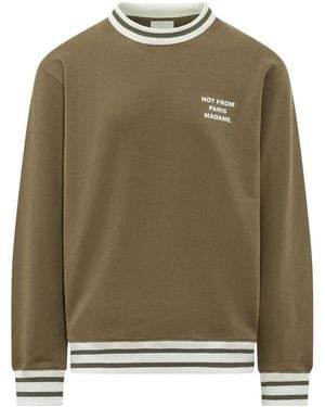 Drole de Monsieur Drôle De Monsieur Sweatshirt Slogan Sport Sweatshirt - Green