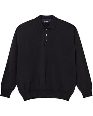 Comme des Garçons Long-Sleeved Knitted Jumper - Blue