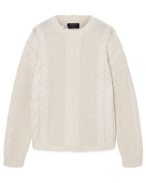AllSaints Tenter Crew Jumper - White