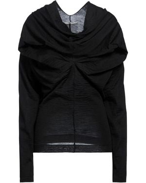 MM6 by Maison Margiela Solid Colour Tops - Black