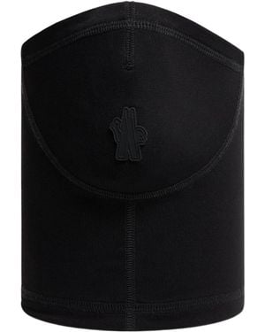 Moncler Grenoble Polartec Logo Patch Neck Warmer - Black