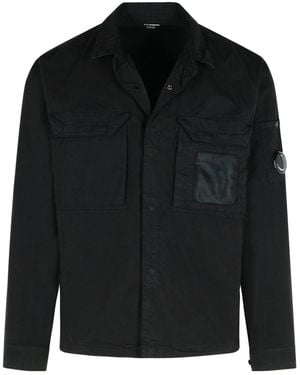 C.P. Company Zip-Up Utility Jacket - Black