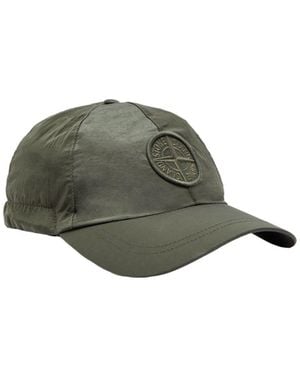 Stone Island Nylon Baseball Cap - Green