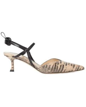 Fendi Very Colibrì Tegu-Print Court Shoes - Natural