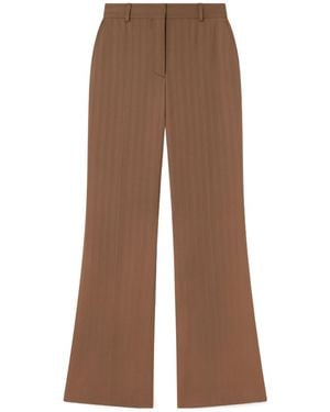Stella McCartney Mid-Rise Botcut Trousers - Brown