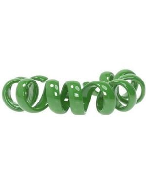 Bottega Veneta Coiled Open-Cuff Bracelet - Green
