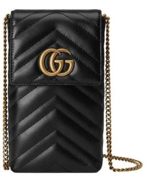 Gucci Marmont Quilted Mini Bag - Black