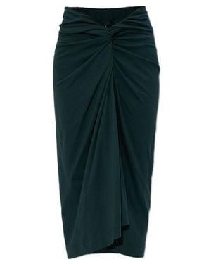 Dries Van Noten Pleated Midi Skirt - Green