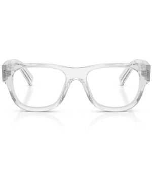 Prada Rectangle-Frame Glasses - White