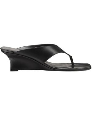 Stuart Weitzman Vinnie Wedge Thong 50 - Black