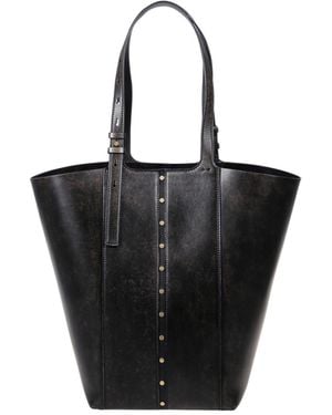 Golden Goose Rivet Shoulder Bag - Black