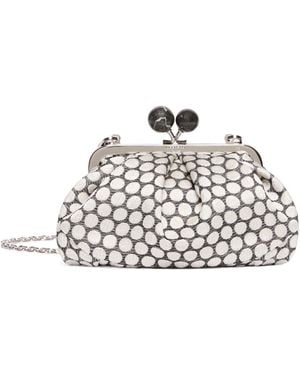 Weekend by Maxmara Patterned Shoulder Bag - White