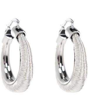 Jil Sander Round Earrings - White