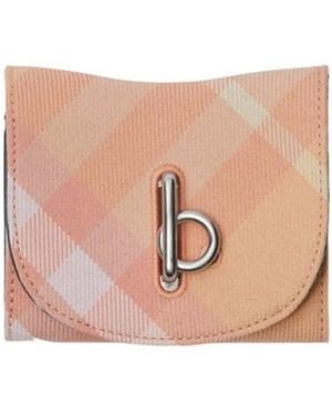 Burberry Rocking Horse Foldover Wallet - Pink