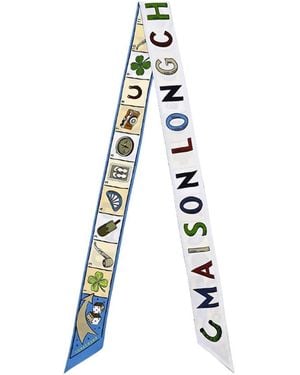 Longchamp Le Jeu De Cheval Headband - White