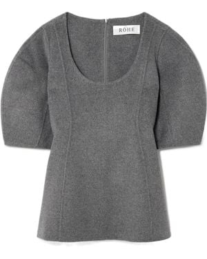 Rohe Short-Sleeved Top - Gray