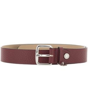 Gianni Chiarini Leather Belt With Charm - Brown