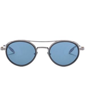 Akoni Pilot-Frame Sunglasses - Blue