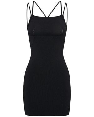 Dion Lee Spaghetti-Strap Mini Dress - Black