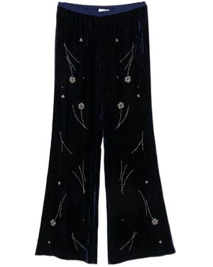 forte_forte Elastic-Waist Casual Trousers - Black