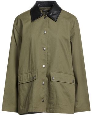 Rag & Bone Long Sleeve Single-Breasted Minimalist Jacket - Green
