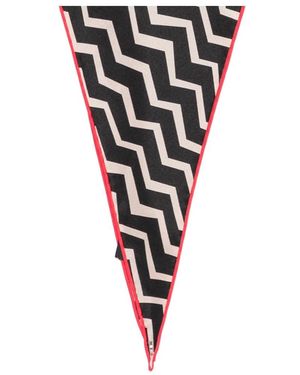Missoni Zigzag-Print Triangle Scarf - Black