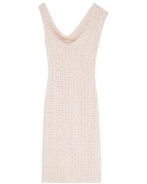 Givenchy Monogrammed Drape Detailed Dress - White