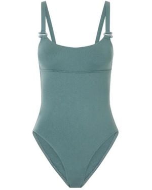 Eres Wide-Strap One-Piece Swimsuit - Blue