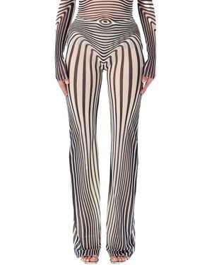 Jean Paul Gaultier Elastic Waistband Casual Trousers - White