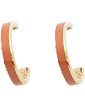 Chloé Metal Hoop Earrings - White