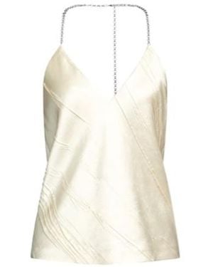 Sportmax Satin Sleeveless Top - White