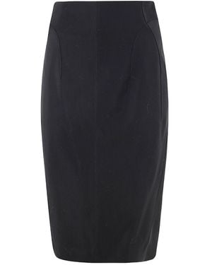 Mugler Buckled Tailored Skirt - Blue