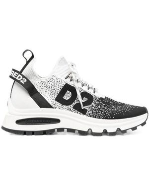 DSquared² Run Ds2 Low-Top Lace-Up Sneakers - White