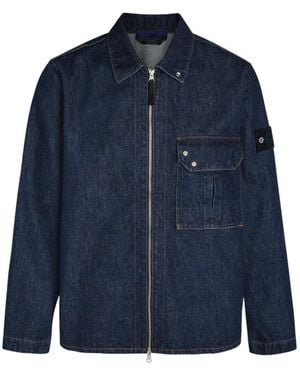 Stone Island Denim Overshirt - Blue